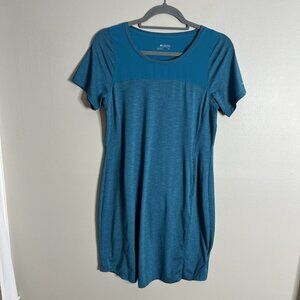 Columbia Blue Size Small Pocket Short Sleeve Active Dress